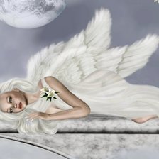 Оригинал схемы вышивки «ангел» (№851107)