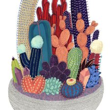 Схема вышивки «Cactus»