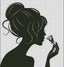 Схема вышивки «девушка с цветком»