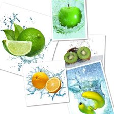 Оригинал схемы вышивки «фрукты в воде» (№854575)