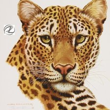 Схема вышивки «Леопард портрет»