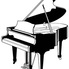 Схема вышивки «Piano»