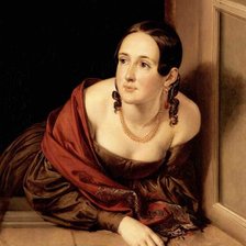 Тропинин В.А. - Женщина в окне. (Казначейша) 1841