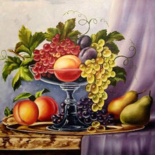 Оригинал схемы вышивки «светлые фрукты» (№880591)