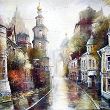 Схема вышивки «А. Стародубов Архитектура старой Москвы»