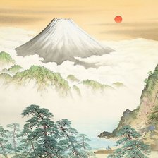 Схема вышивки «Японские горы»