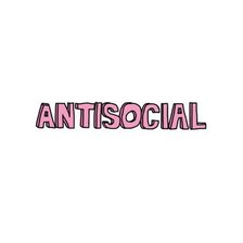 Схема вышивки «antisocial»