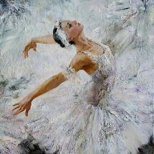 Схема вышивки «Танец, балерина.»