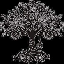 Оригинал схемы вышивки «дерево» (№894754)