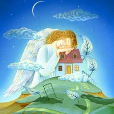Схема вышивки «ангел дома»