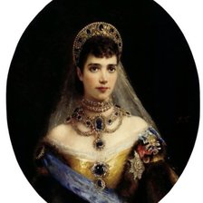 Схема вышивки «Портрет  императрицы Марии Федоровны»