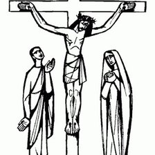 Схема вышивки «Jesus en el Calvario II»