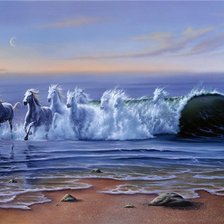 Схема вышивки «Терсаны-водные лошади»