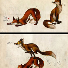 Схема вышивки «Серия Funny fox»