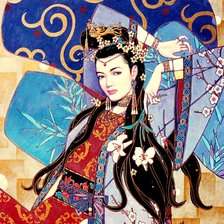 Оригинал схемы вышивки «восточная принцесса» (№938749)