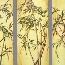 Схема вышивки «триптих с бамбуком»