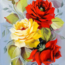 Оригинал схемы вышивки «прекрасные розы» (№967622)