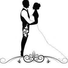 Схема вышивки «свадебная пара»