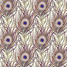 Оригинал схемы вышивки «подушка с павлиньими перьями 1» (№967863)