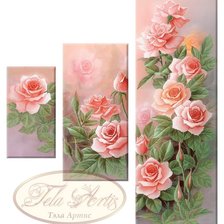 Схема вышивки «триптих Розы»