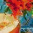 Предпросмотр схемы вышивки «натюрморт маслом с цветами и фруктами» (№986226)