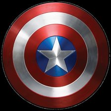 Оригинал схемы вышивки «Капитан Америка щит» (№993989)