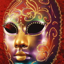 Оригинал схемы вышивки «Венецианская маска Вольто цветной» (№995826)