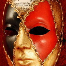 Схема вышивки «Венецианская маска Вольто»