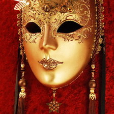 Схема вышивки «Венецианская маска Солнце»