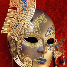 Схема вышивки «Венецианская маска Ферро Гондола»