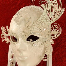 Оригинал схемы вышивки «Венецианская маска Чинья» (№995866)