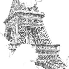 Оригинал схемы вышивки «Эйфелева башня 1» (№999487)
