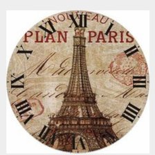 Схема вышивки «Reloj Paris»