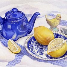 Схема вышивки «чай с лимоном»