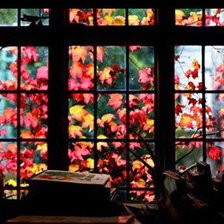 Оригинал схемы вышивки «Осень за окном. Триптих (общий вид)» (№1025705)
