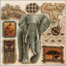 Оригинал схемы вышивки «Слон» (№1043225)