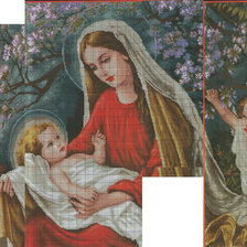 Схема вышивки «дева Мария»