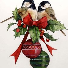 Схема вышивки «Christmas birds»