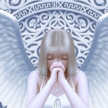 Схема вышивки «ангел молитва»