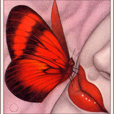 Оригинал схемы вышивки «бабочка» (№1078496)