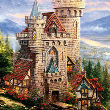 Схема вышивки «Замок из сказки»