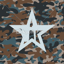 Схема вышивки «camo star»