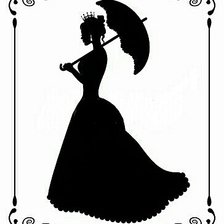 Схема вышивки «Принцесса с зонтом»