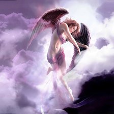 Схема вышивки «ангел в небе»
