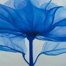 Схема вышивки «Триптих: Голубой цветок (часть 2)»