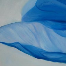 Схема вышивки «Триптих: Голубой цветок (часть 1)»