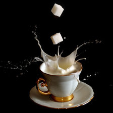 Схема вышивки «брызги кофе с молоком»