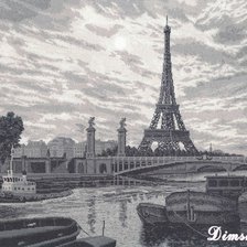 Оригинал схемы вышивки «Париж. Сена» (№1128306)