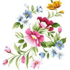 Оригинал схемы вышивки «Подушка "Полевые цветы"» (№1141310)
