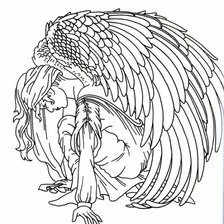 Оригинал схемы вышивки «Ангел» (№1155420)